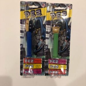 Two DC Comics Pez Dispensers in Original Packaging (Two Face and the Riddler)